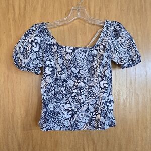 J Crew Puff Sleeve Top